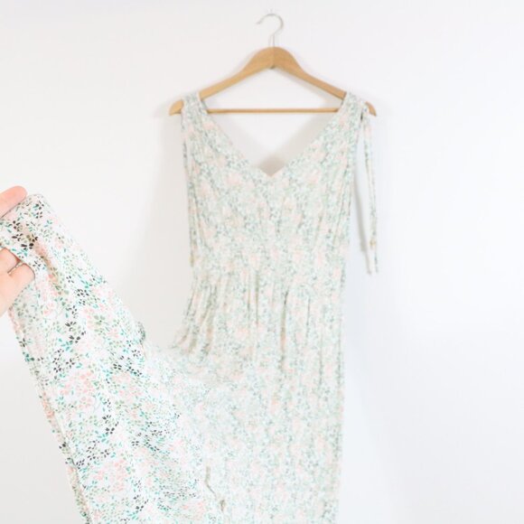 *DEX Green and Pink Floral Maxi Dress - Picture 6 of 8